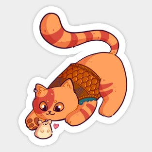 Baldurs Cat 3 - Minsc Sticker